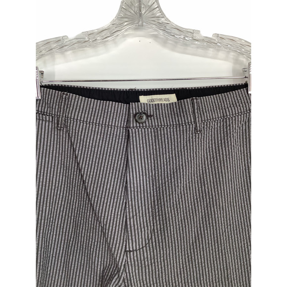 Goodthreads Gray Striped Flat Front Chino Short 40 - Picture 7 of 9